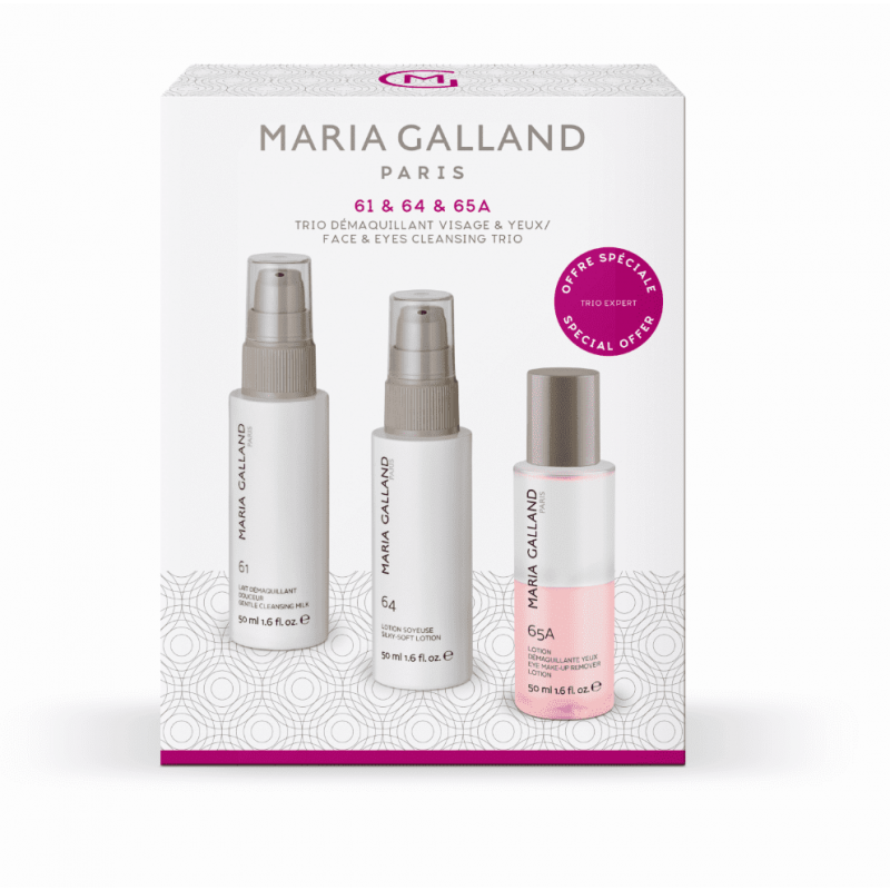 61 + 64 + 65A Set Trio Démaquillant Visage & Yeux - Maria Galland (Limited Edition)