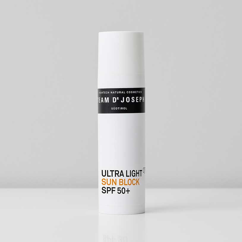NEU: Ultra Light Sun Block SPF50+ - Team dr Joseph