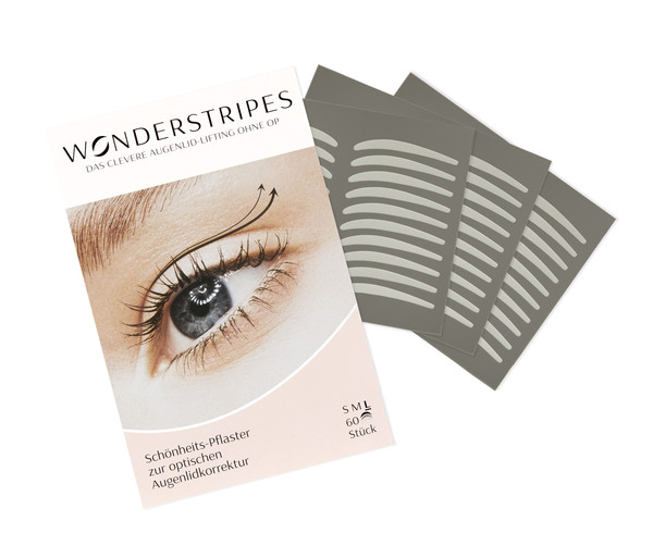 Wonderstripes - Das erste Augenlid-Lifting Tape Pflaster (L) - 60 Stk.